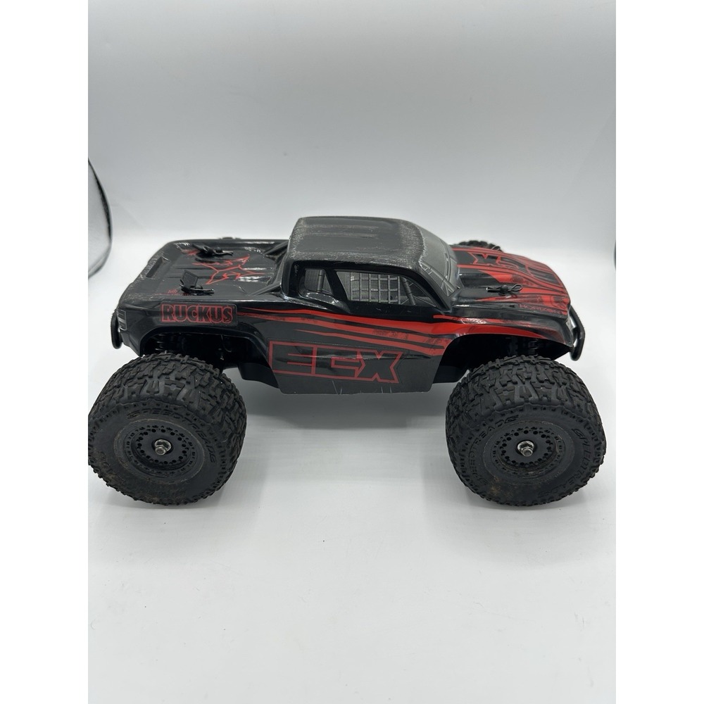 ECX Ruckus 1/18 4WD RC Monster Truck Spektrum STX2 Remote Tested Works